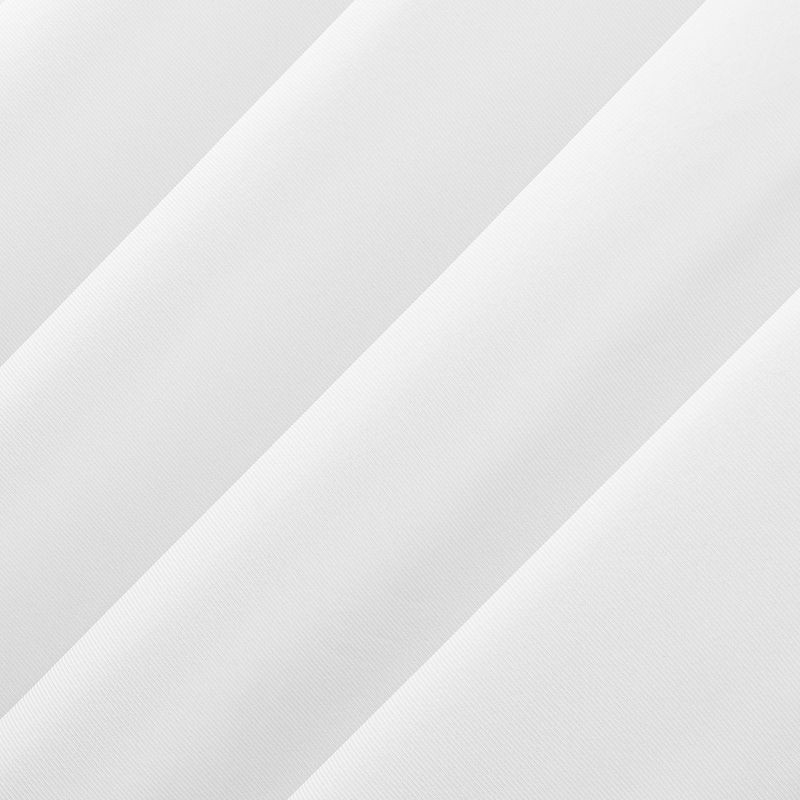 slide 2 of 6, 40"x63" Sun Zero Doucet Thermal Blackout Rod Pocket Curtain Panel White: Energy Efficient, Noise Reduction, Indoor Use, 1 ct