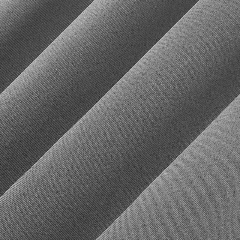 slide 2 of 7, 40"x84" Sun Zero Doucet Thermal Blackout Rod Pocket Curtain Panel Gray: Energy Efficient, Noise Reduction, Indoor Use, 1 ct
