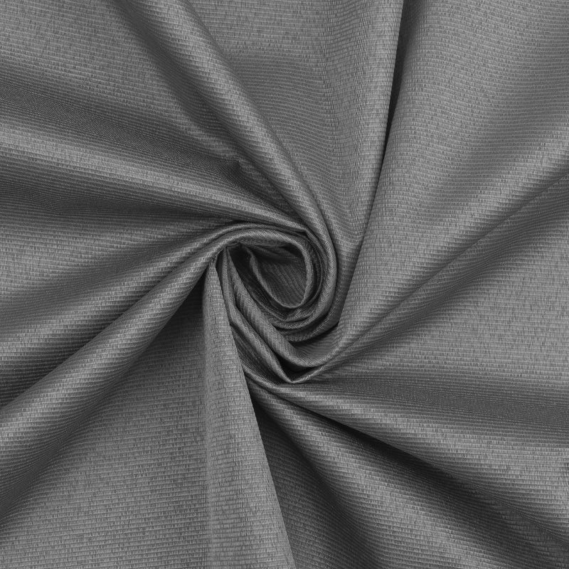 slide 6 of 7, 40"x84" Sun Zero Doucet Thermal Blackout Rod Pocket Curtain Panel Gray: Energy Efficient, Noise Reduction, Indoor Use, 1 ct