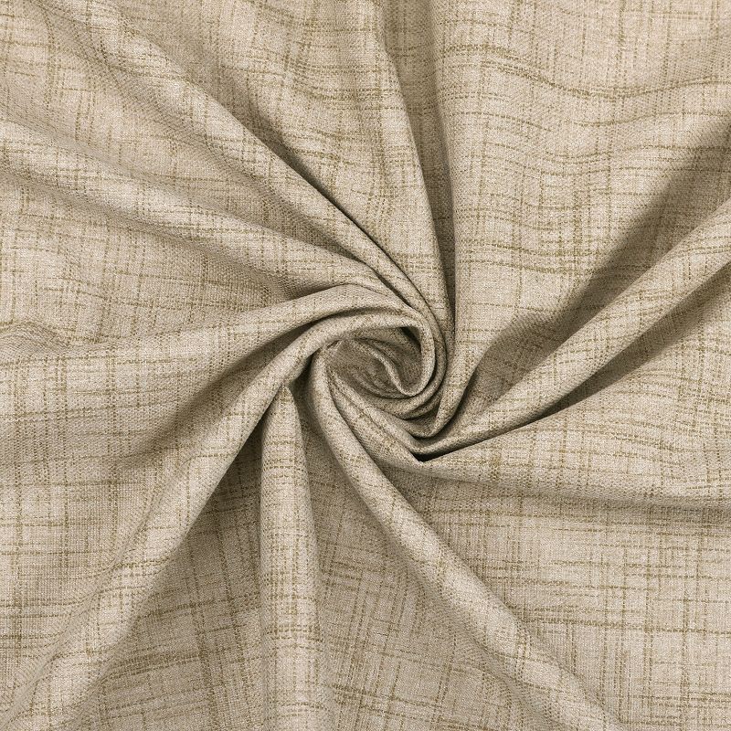 slide 7 of 8, 40"x84" Sun Zero Arlander Crosshatch Thermal Blackout Grommet Curtain Panel Beige: Energy Efficient, Noise Reduction, 1 ct