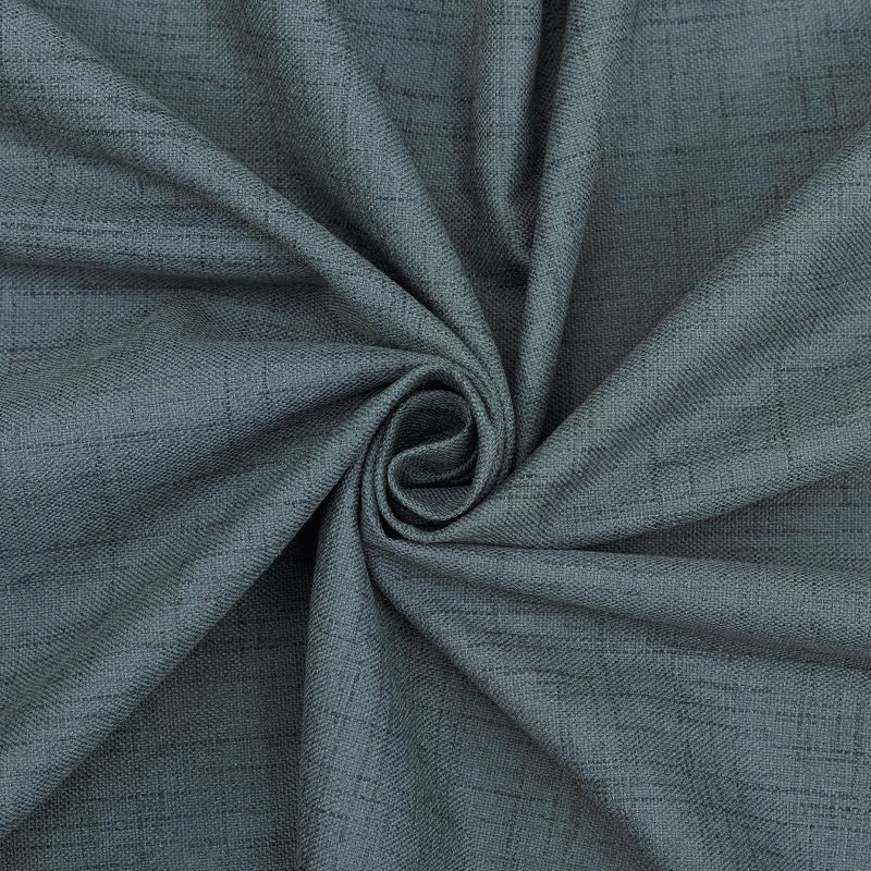 slide 7 of 8, 40"x84" Sun Zero Arlander Crosshatch Thermal Blackout Grommet Curtain Panel Blue: Energy Efficient, Noise Reduction, 1 ct