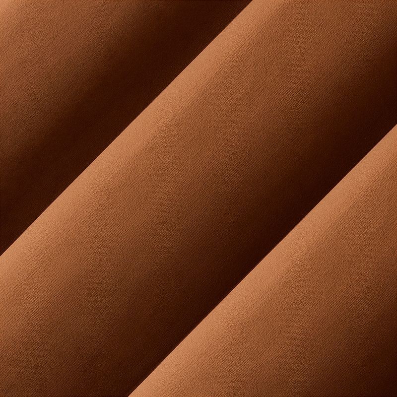 slide 3 of 8, 40"x84" Sun Zero Brighton Velvet 100% Blackout Grommet Curtain Panel Terracotta Red: Modern, Energy Efficient, Noise Reduction, 1 ct