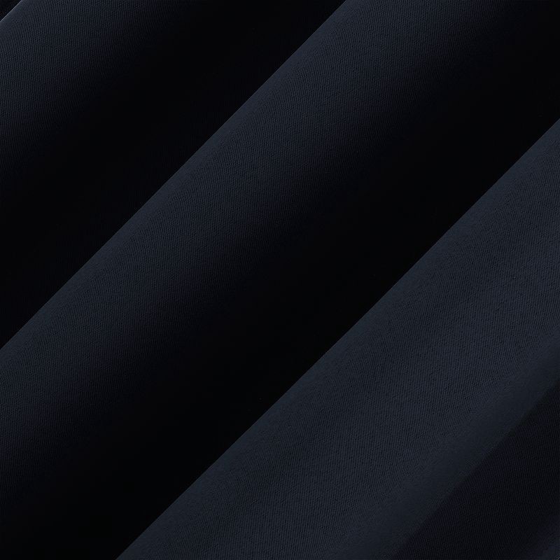 slide 3 of 9, 2pc 37"x84" Sun Zero Tedrow 100% Blackout Grommet Curtain Panel Pair Navy Blue: Modern Thermal Insulated, Noise Reduction, 2 ct