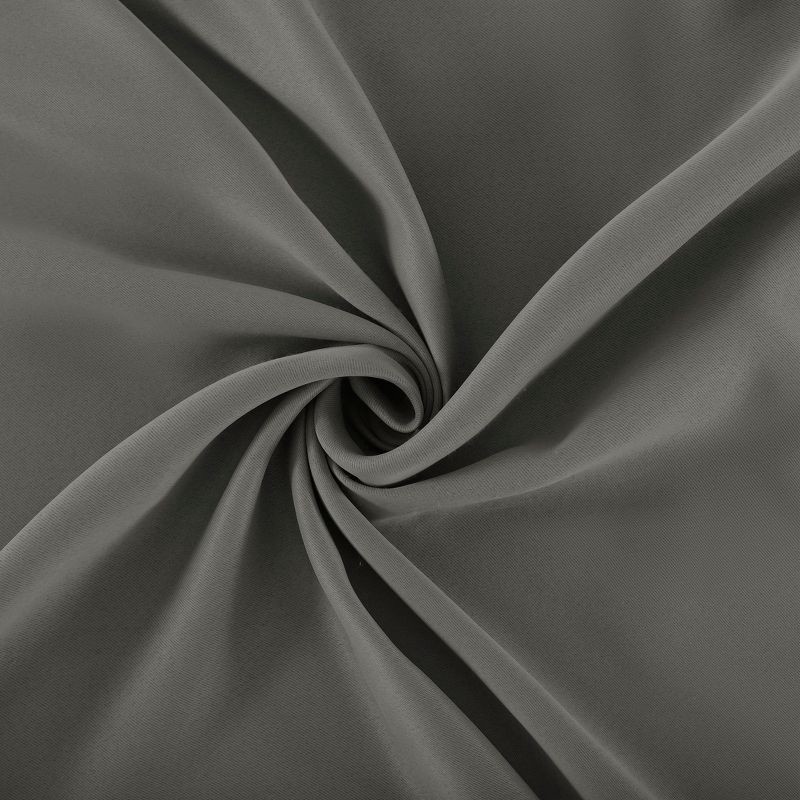 slide 7 of 7, 2pc 37"x63" Sun Zero Tedrow 100% Blackout Grommet Curtain Panel Pair Gray: Modern Thermal Insulated, Noise Reduction, 2 ct