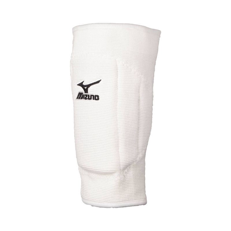slide 3 of 7, Mizuno T10 Plus Knee Pad 2pc - White: Polyester Pull-On for Volleyball, 2 ct