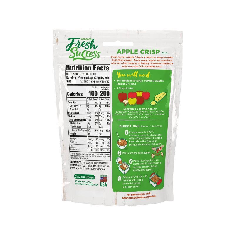 slide 3 of 5, Concord Foods Concord Fresh Success Apple Crisp Mix - 8.5oz, 8.5 oz