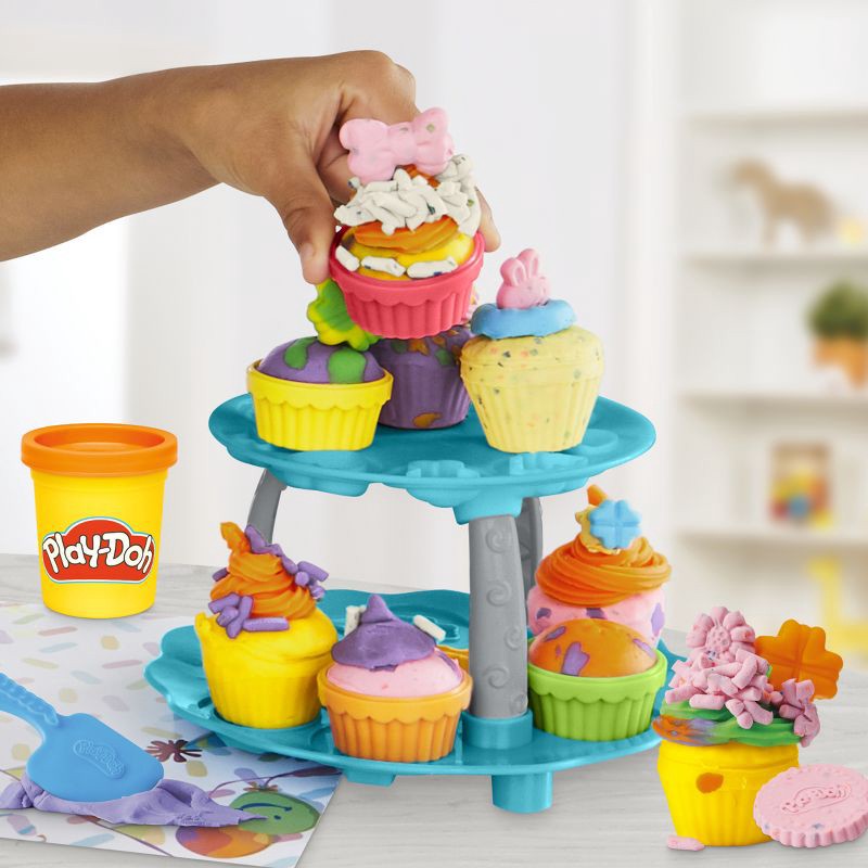 slide 10 of 12, Play-Doh Cupcake Tower Playset , Christmas Gifts for Kids', 1 ct