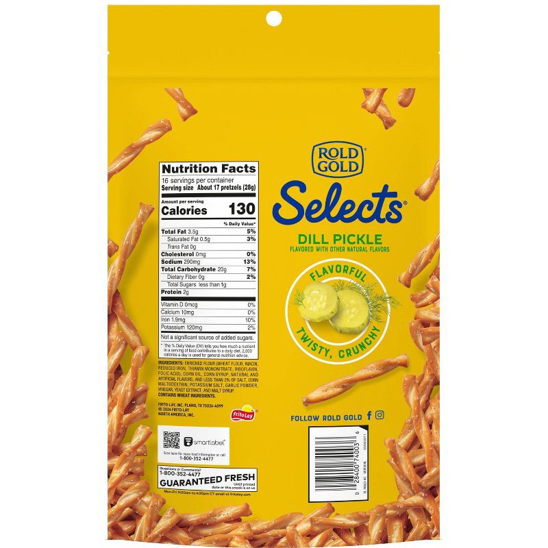 slide 2 of 5, Rold Gold Selects Dill Pickle Pretzels - 16oz, 16 oz
