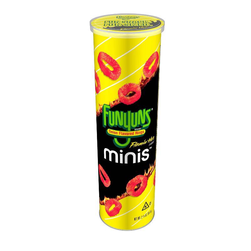 slide 1 of 7, Funyuns Minis Flamin' Hot Canister 2.875oz, 2.875 oz