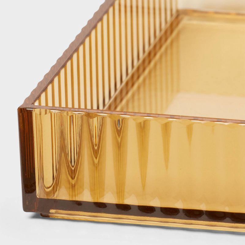 slide 3 of 4, Ribbed Tray Tan - Room Essentials™, 1 ct