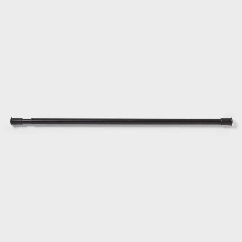 slide 1 of 4, 60" Shower Tension Rod Black - Room Essentials™, 1 ct
