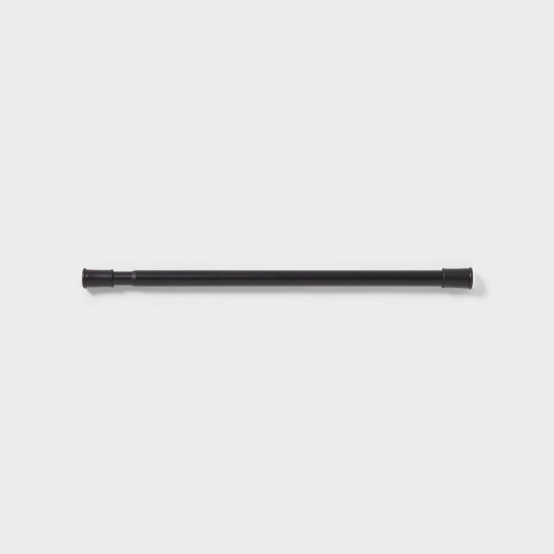 slide 1 of 4, 40" Shower Tension Rod Stall Black - Room Essentials™, 1 ct