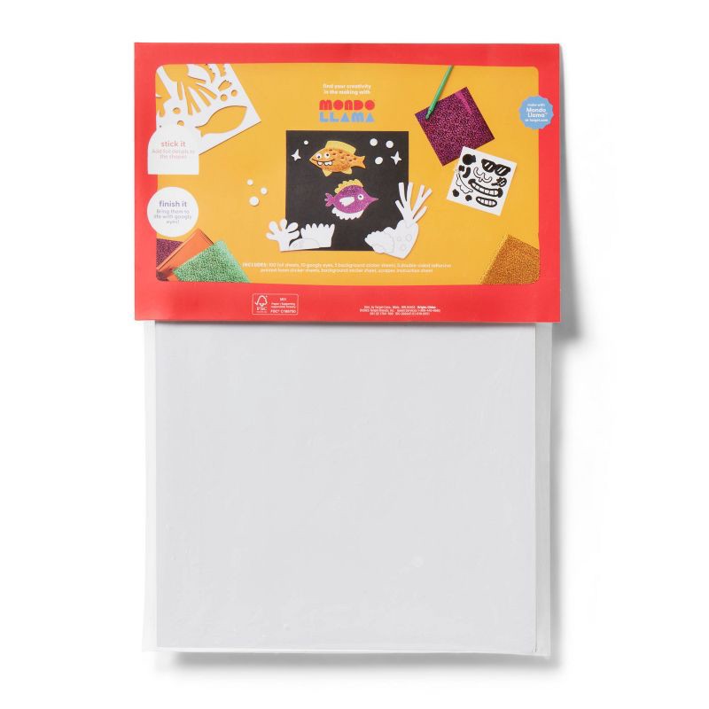 slide 4 of 4, 5ct Foil Art Craft Kit - Mondo Llama™, 5 ct