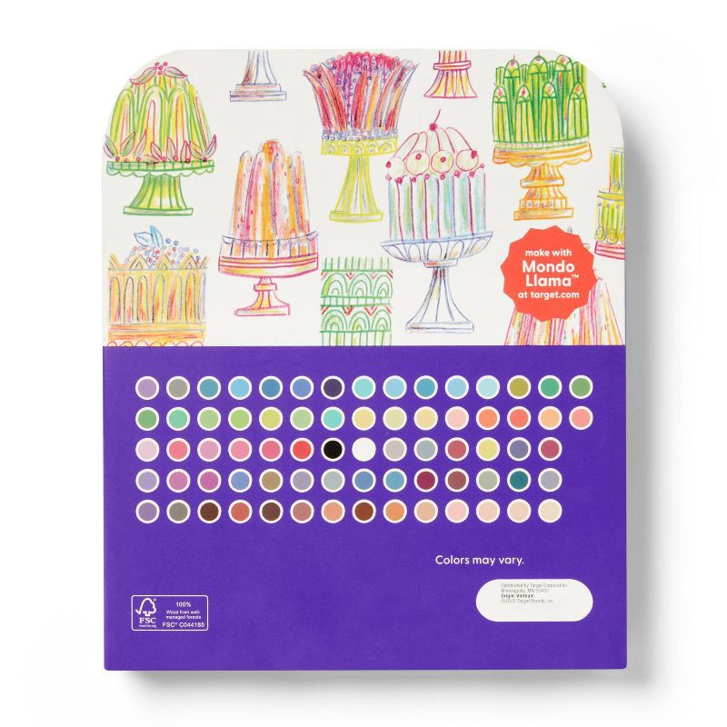 slide 3 of 3, 72ct Colored Pencils - Mondo Llama™, 72 ct