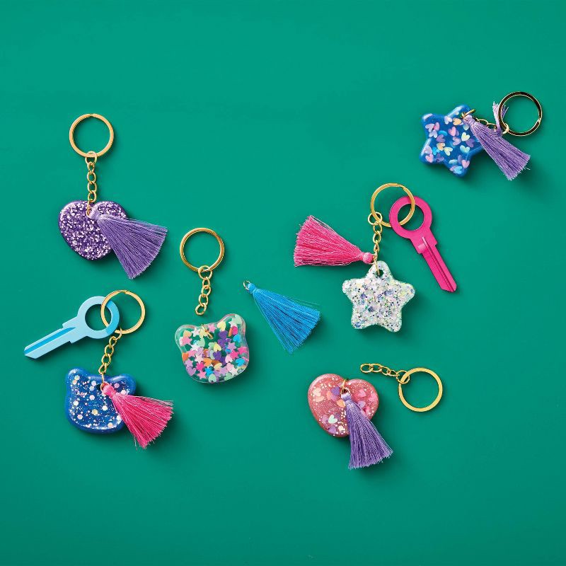 slide 2 of 4, 9ct Resin Key Chain or Bag Charm Craft Kit - Mondo Llama™, 9 ct