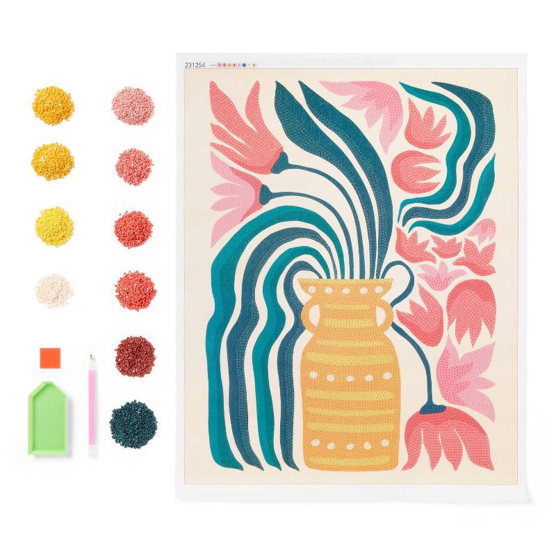 slide 3 of 4, Gem Art Filled Vase Craft Kit - Mondo Llama™, 1 ct