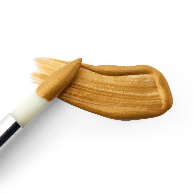 slide 3 of 3, 2oz Metallic Acrylic Paint Gold Rush - Mondo Llama™, 2 oz