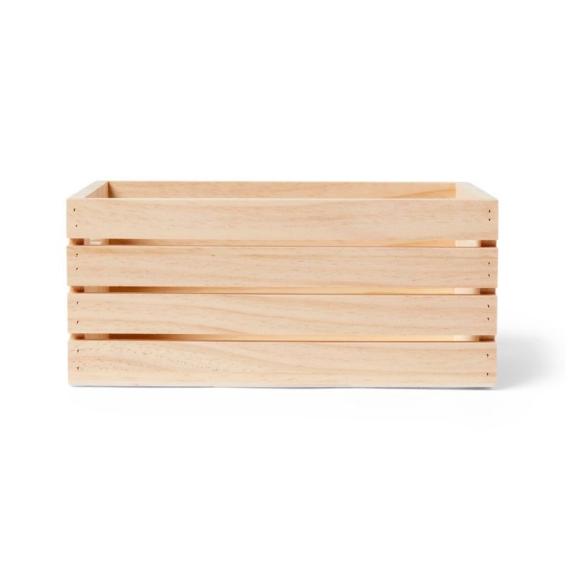 slide 1 of 3, Small Wood Crate - Mondo Llama™, 1 ct