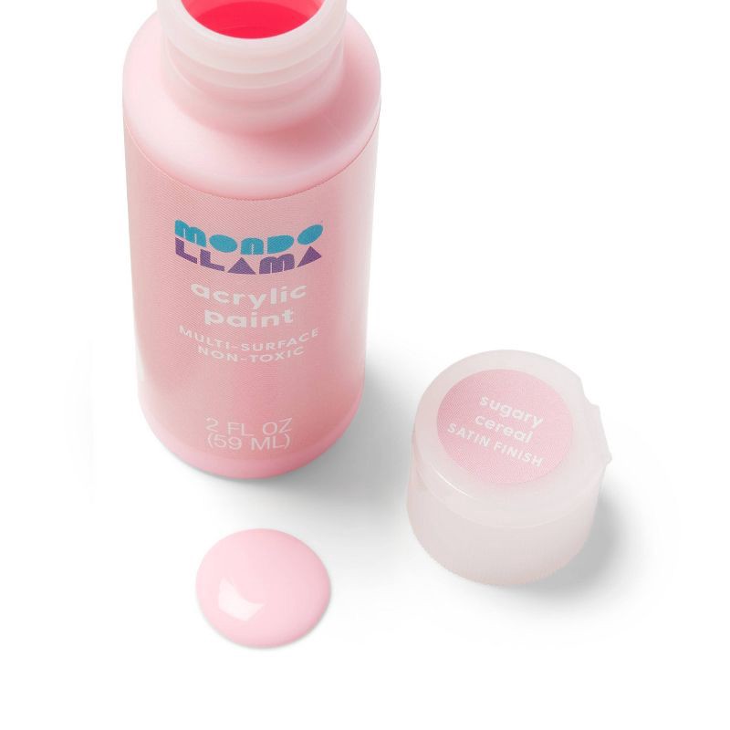 slide 2 of 3, 2oz Satin Acrylic Paint Sugary Cereal - Mondo Llama™, 2 oz