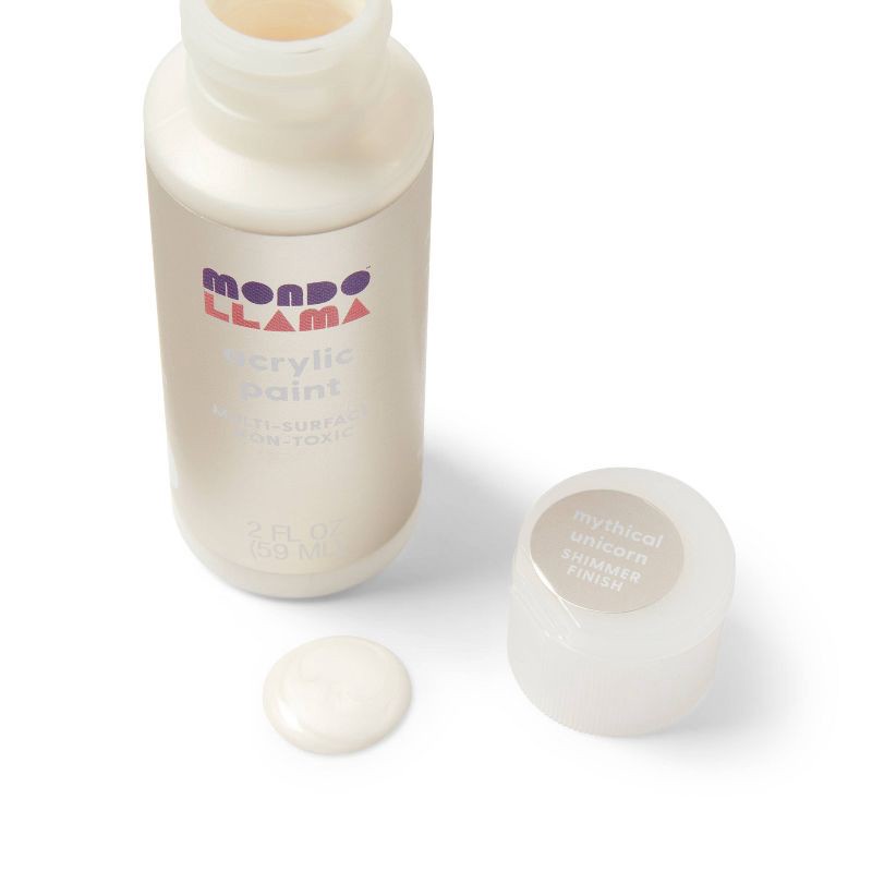 slide 2 of 3, 2oz Shimmer Acrylic Paint Mythical Unicorn - Mondo Llama™, 2 oz