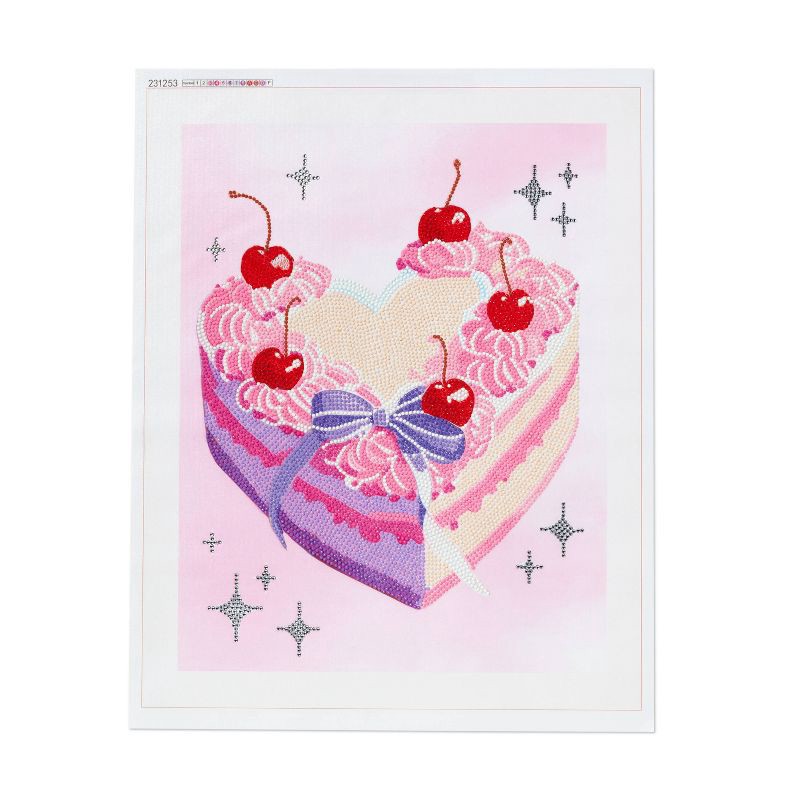 slide 2 of 4, Gem Art Coquette Cake Craft Kit - Mondo Llama™, 1 ct