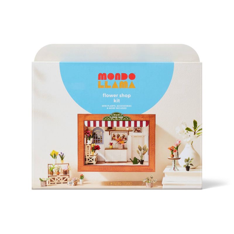 slide 1 of 4, DIY 3D Miniature Flower Shop Craft Kit - Mondo Llama™, 1 ct