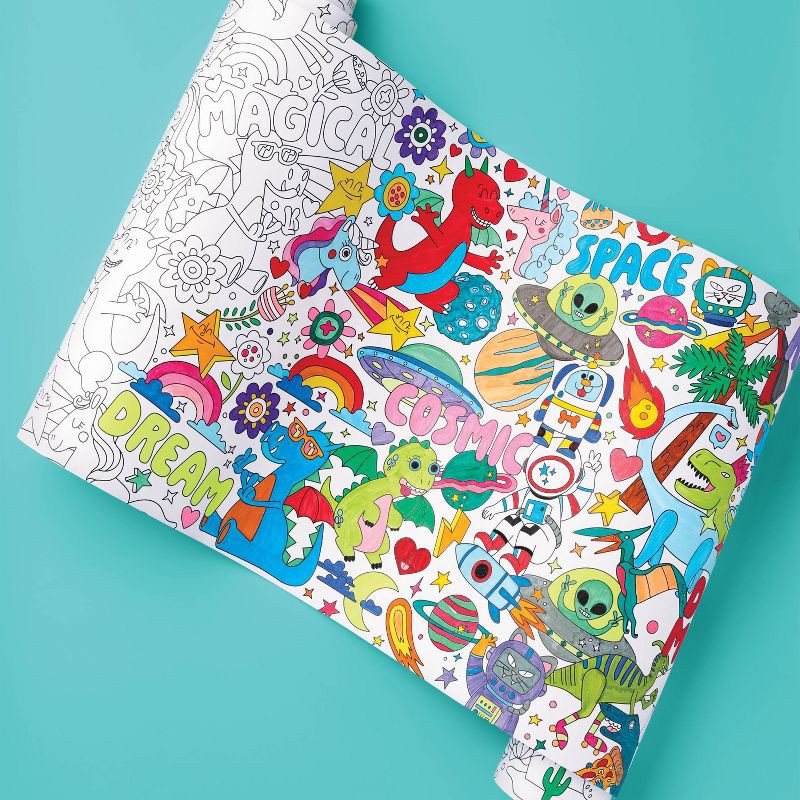 slide 2 of 4, Coloring Roll - Mondo Llama™, 1 ct