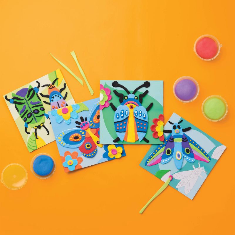 slide 2 of 4, 4ct Textured Clay Art Craft Kit - Mondo Llama™, 4 ct