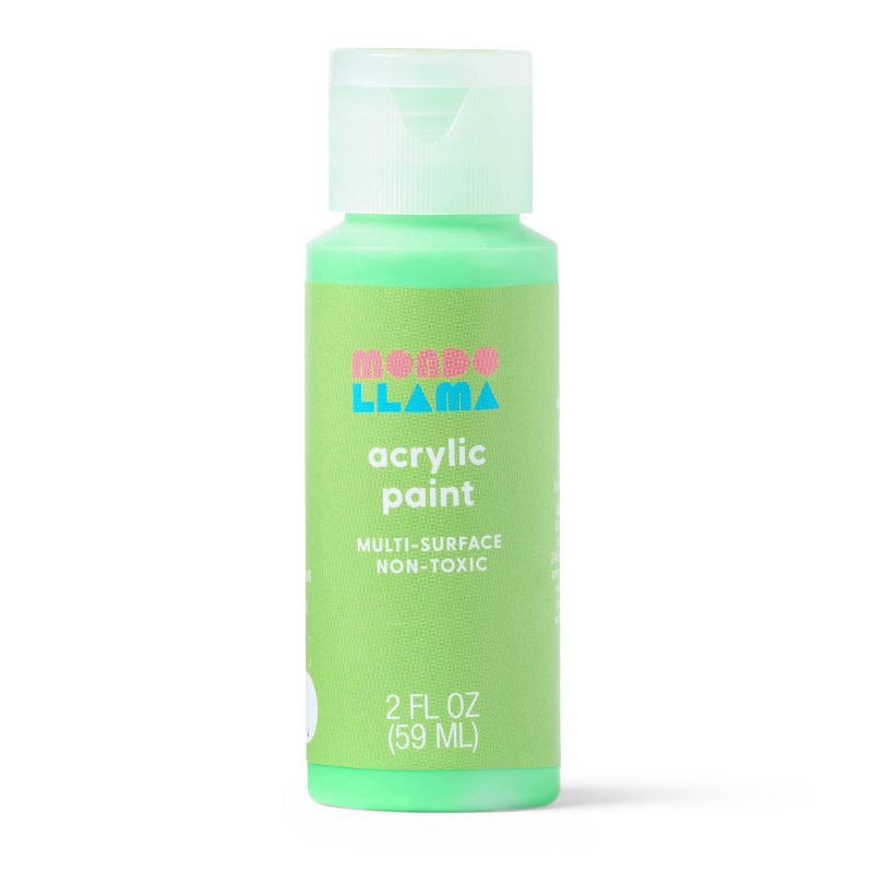 slide 1 of 3, 2oz Neon Acrylic Paint Sour Gummy Worm - Mondo Llama™, 2 oz
