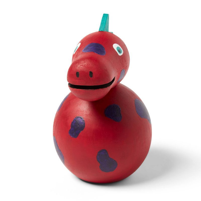 slide 3 of 3, Turned Wood Dino - Mondo Llama™, 1 ct