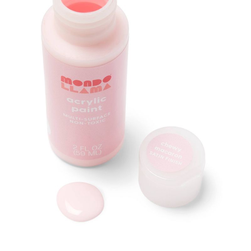 slide 2 of 3, 2oz Satin Acrylic Paint Chewy Macaron - Mondo Llama™, 2 oz