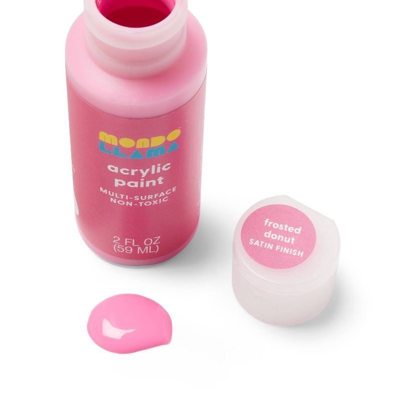 slide 2 of 3, 2oz Satin Acrylic Paint Frosted Donut - Mondo Llama™, 2 oz
