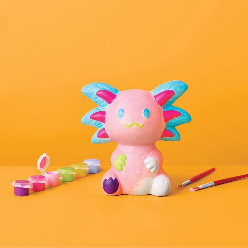 slide 2 of 4, Ceramic Axolotl Painting Craft Kit - Mondo Llama™, 1 ct