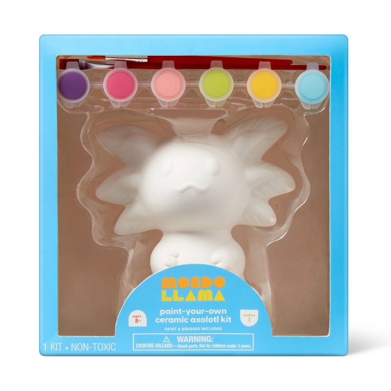 slide 1 of 4, Ceramic Axolotl Painting Craft Kit - Mondo Llama™, 1 ct
