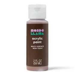 2oz Satin Acrylic Paint Roasted Espresso - Mondo Llama™