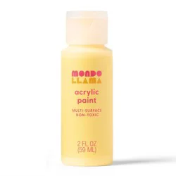 2oz Satin Acrylic Paint Fresh-Squeezed Lemonade - Mondo Llama™