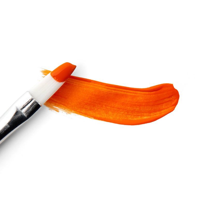 slide 3 of 3, 2oz Satin Acrylic Paint Zesty Orange - Mondo Llama™, 2 oz