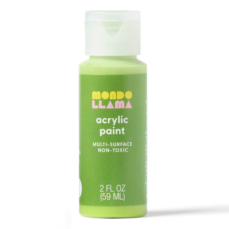 slide 1 of 3, 2oz Satin Acrylic Paint Fuzzy Caterpillar - Mondo Llama™, 2 oz