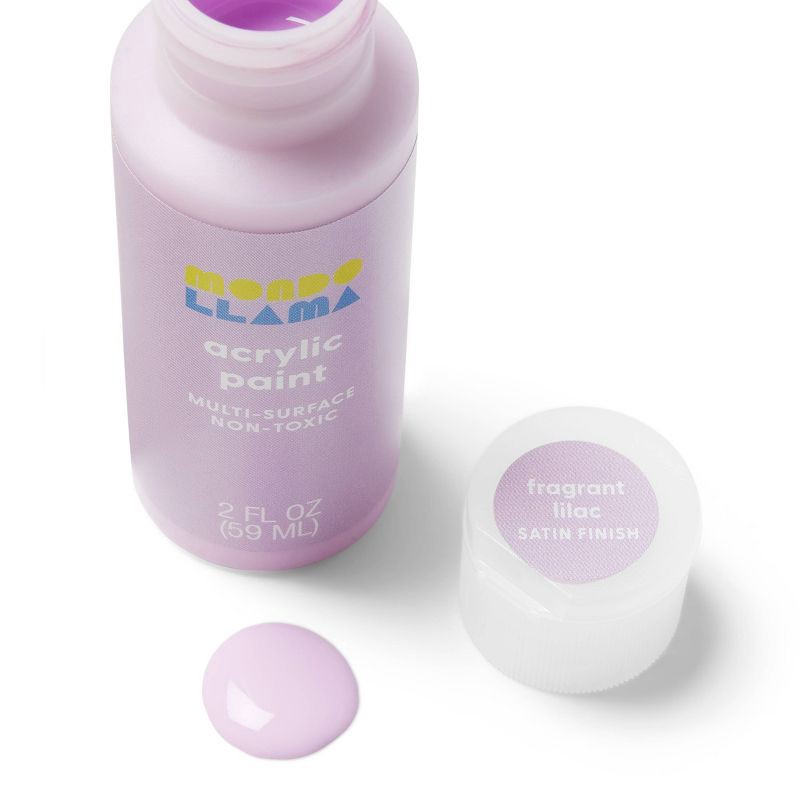 slide 2 of 3, 2oz Satin Acrylic Paint Fragrant Lilac - Mondo Llama™, 2 oz