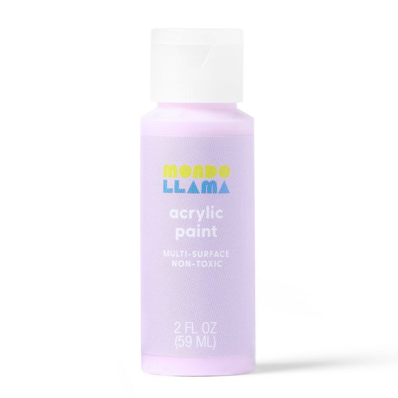 slide 1 of 3, 2oz Satin Acrylic Paint Fragrant Lilac - Mondo Llama™, 2 oz
