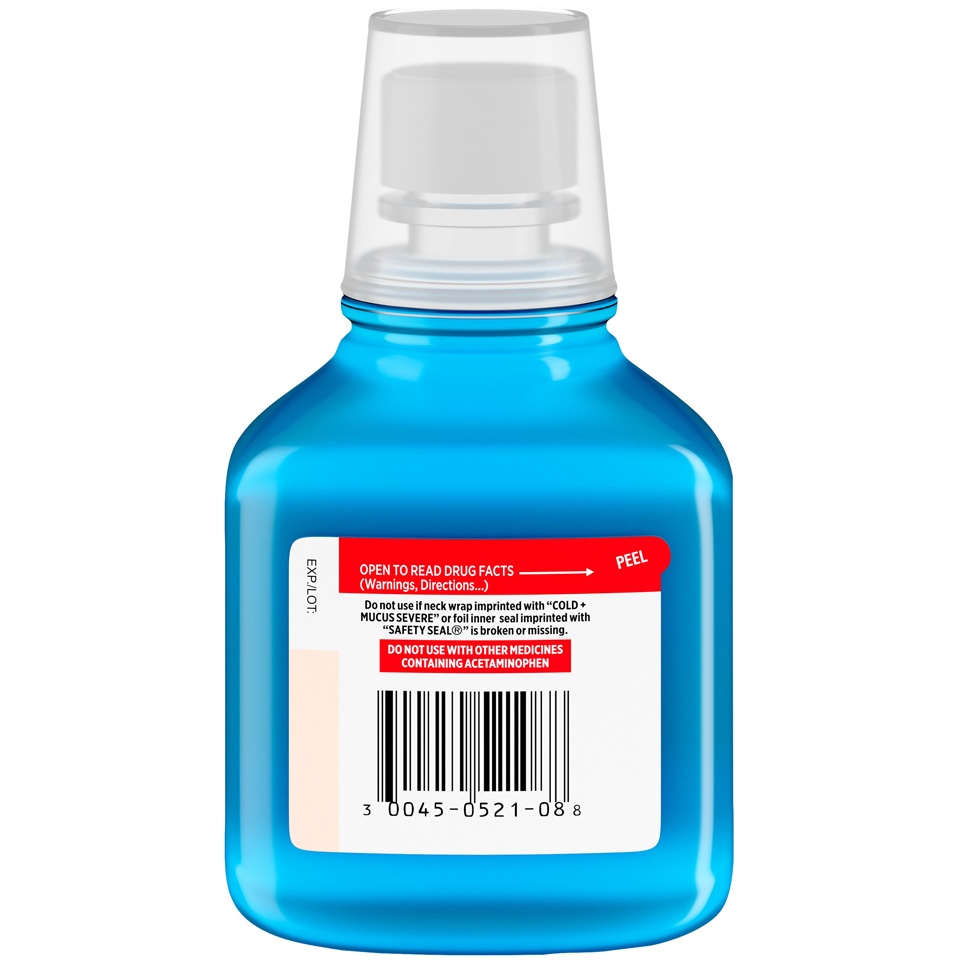 slide 4 of 6, Tylenol Cold Mucus Severe Daytime Cool Burst Liquid, 8 fl oz