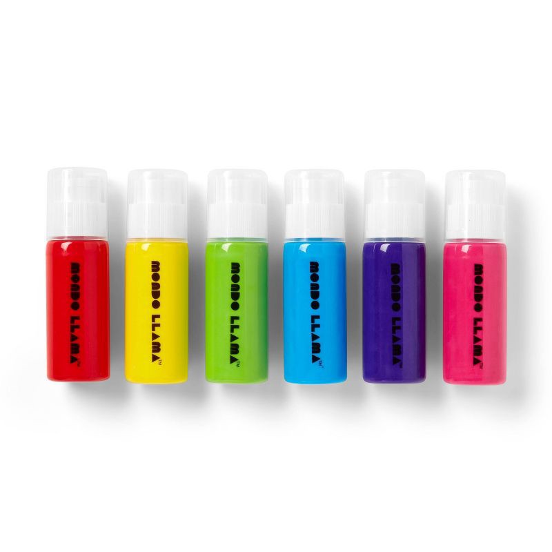 slide 2 of 4, 6ct Jumbo Acrylic Markers - Mondo Llama™, 6 ct
