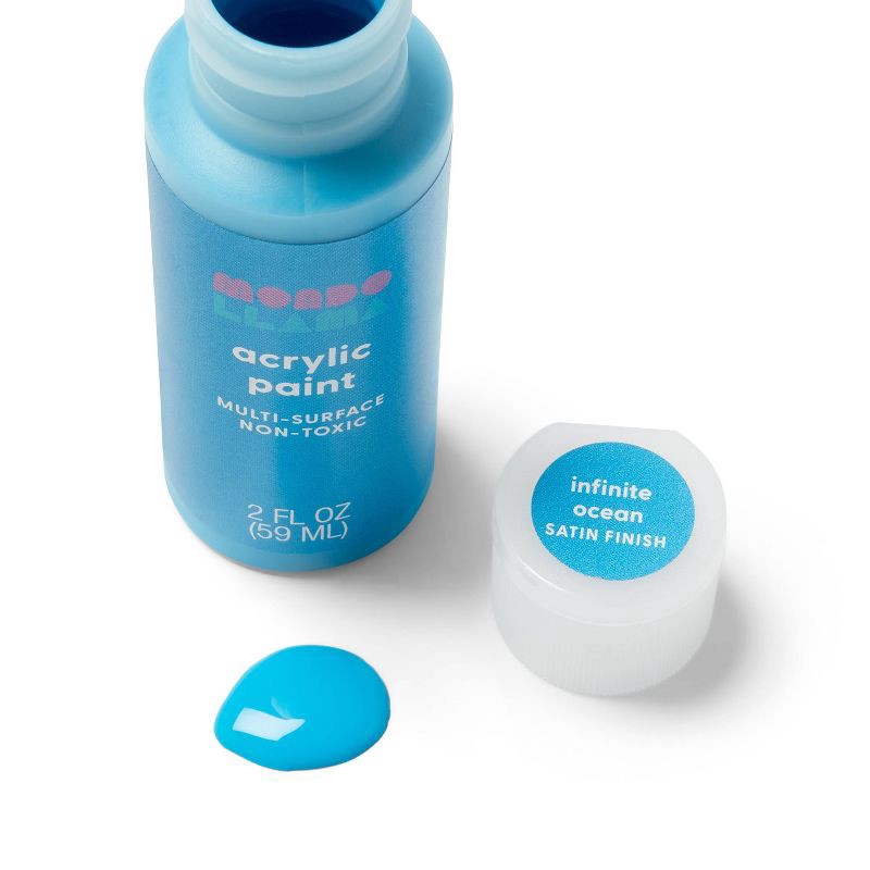 slide 2 of 3, 2oz Satin Acrylic Paint Infinite Ocean - Mondo Llama™, 2 oz