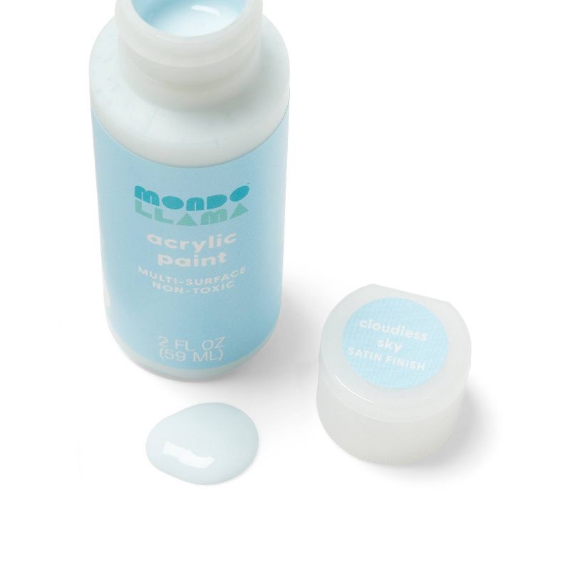 slide 2 of 3, 2oz Satin Acrylic Paint Cloudless Sky - Mondo Llama™, 2 oz