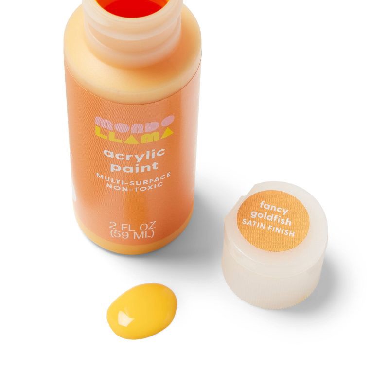 slide 2 of 3, 2oz Satin Acrylic Paint Fancy Goldfish - Mondo Llama™, 2 oz
