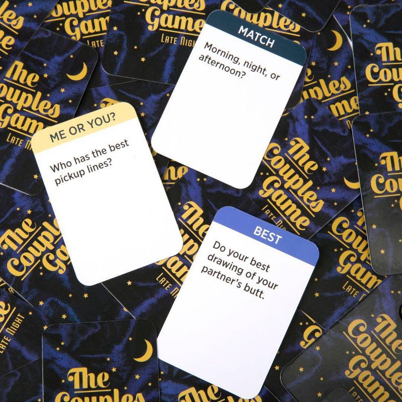 slide 4 of 6, The Couples Late Night Card Game: DSS Games Party Fun for 2+ Players, Creative Thinking Cards & Instructions Included, 1 ct