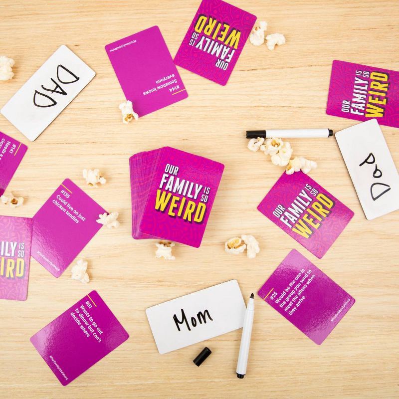 slide 6 of 8, DSS Games Our Family Is So Weird Card Game, 1 ct