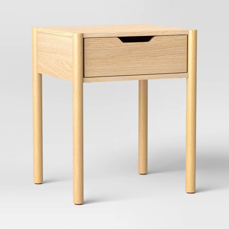 slide 1 of 6, Scandi Nightstand Natural - Room Essentials™, 1 ct