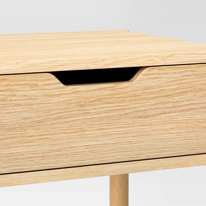 slide 5 of 6, Scandi Nightstand Natural - Room Essentials™, 1 ct