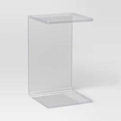 Acrylic C Shaped Side Table Clear - Room Essentials™